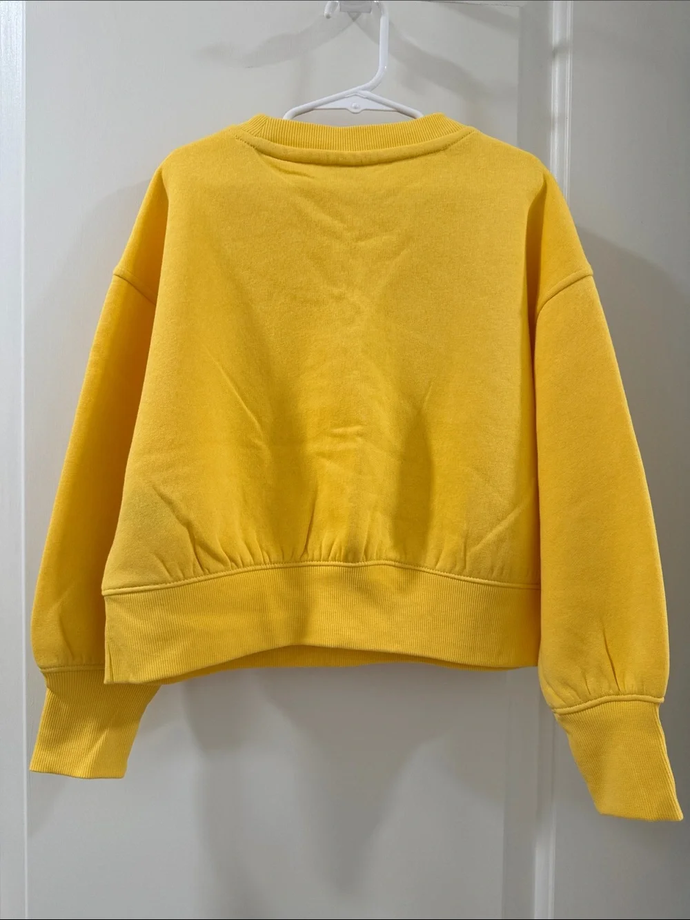 Old Navy Yellow Sweatshirt with Multicolor Gummy Bear Appliqués
